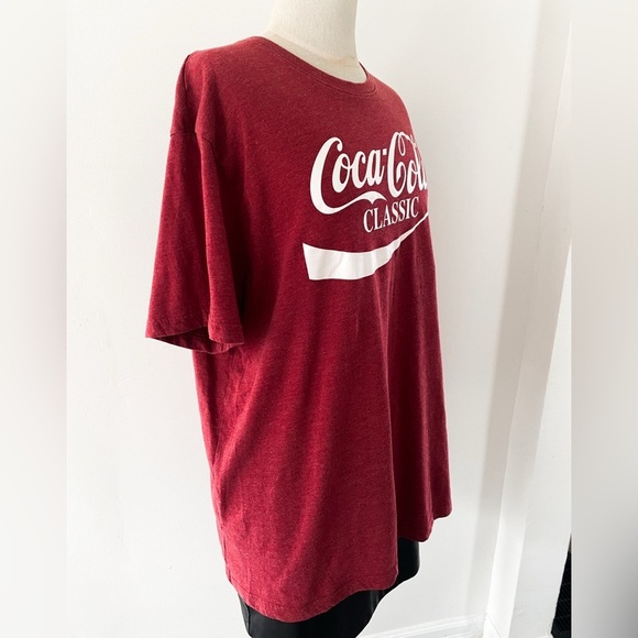 Vintage Coca-Cola Classic Heather Red Graphic Tee XL - Picture 7 of 8